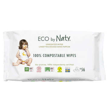 Eco By Naty Unscented Baby Wipes - 100% Compostable And Plant-Based Wipes, Good For Babies And Newborn Sensitive Skin (672 Count