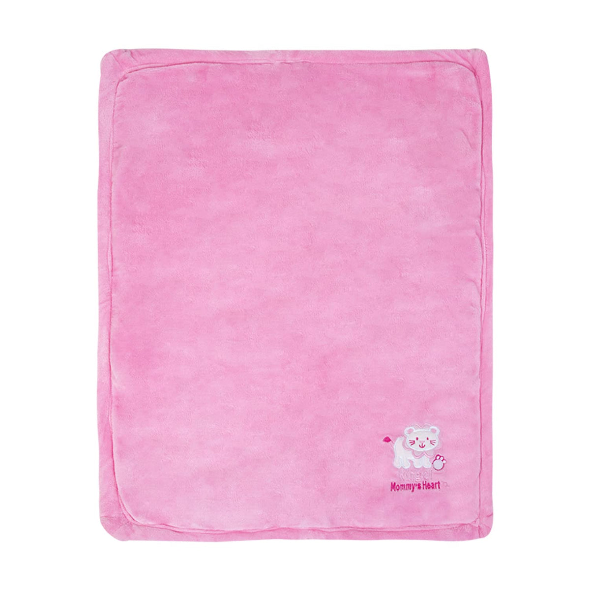 NAMAN Reversiable Ultrasoft Newborn Baby Wrapper Baby Blanket for Baby boy and Baby GirlPink_Cartoon.Emb.