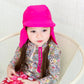 Vaenait Baby Girls Sun Protection Sporty Flap Swim Hat Uv Upf 50+ Flap Cap Hot Pink S