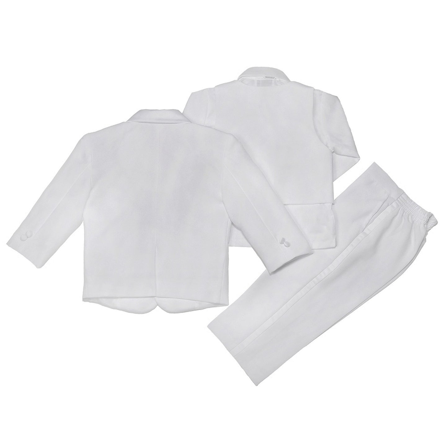 Nancy August Modern Baby Boy Formal Tuxedo With Vest S-Xl-White-M