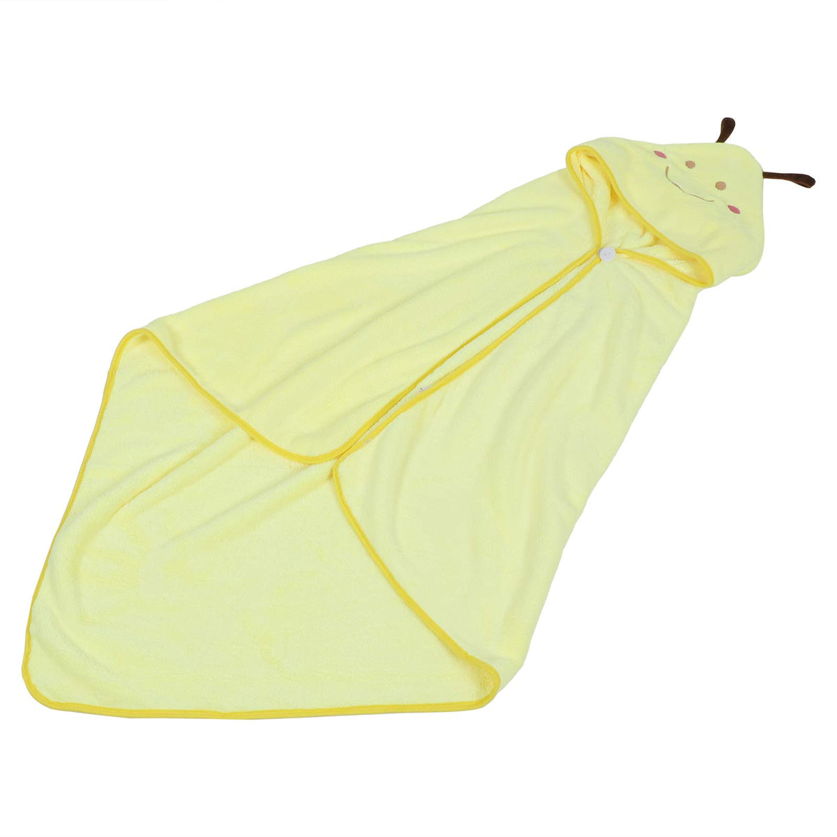 Cute Kids Bath Towel, Coral Fleece Baby Bath Washcloths, Soft for Dry The Water Shower Baby Kids(Yellow bee)