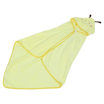 Cute Kids Bath Towel, Coral Fleece Baby Bath Washcloths, Soft for Dry The Water Shower Baby Kids(Yellow bee)