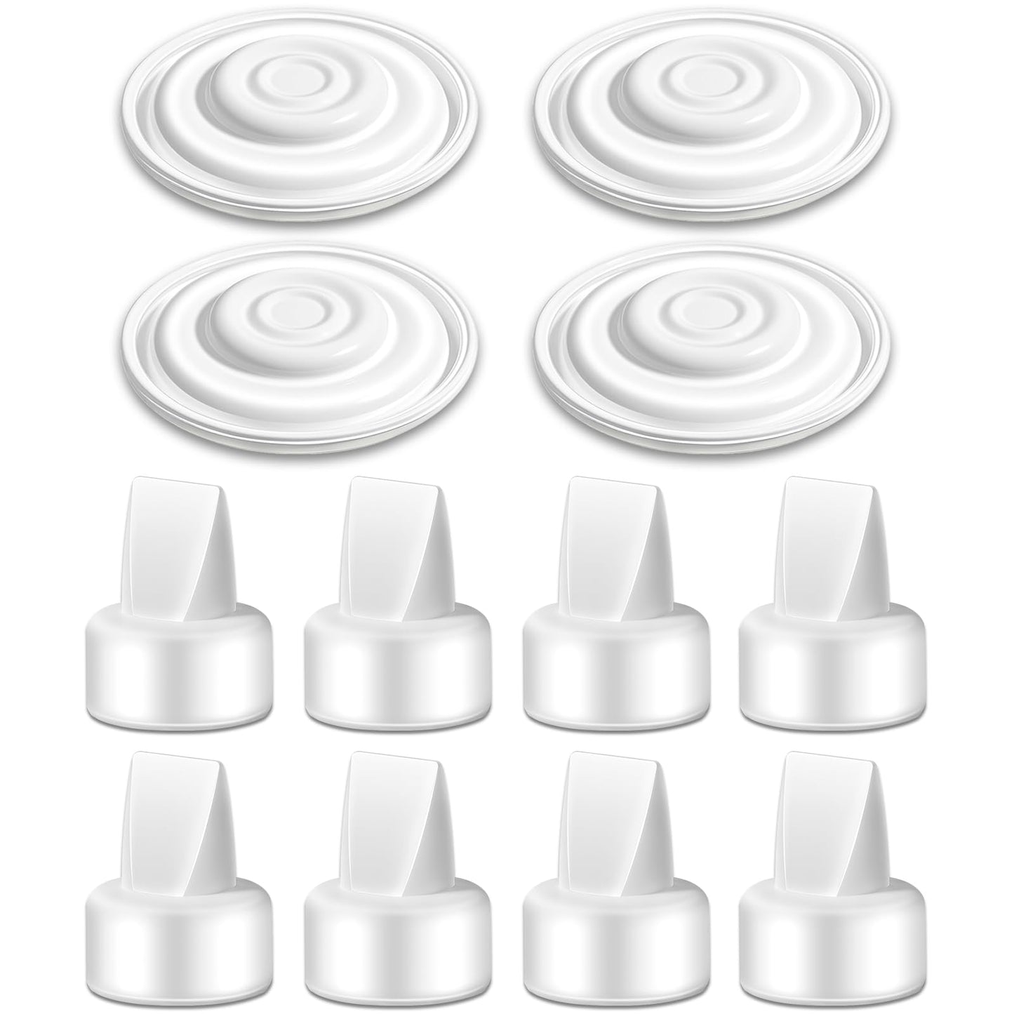 Momstouch 8 Duckbill Valves and 4 Silicone Membrane for Spectra and Motif Luna. Replacement Duckbill Valves for Spectra S1 S2 9 