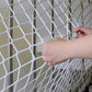 White Safety Rope Net For Kids, Exterior Guardrail Net For Stair Balcony, Knotless Fence Protective Netting, Outdoor Terrace Dec