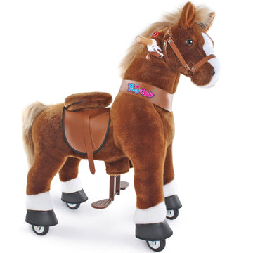 PonyCycle Ride on Horse Pony Kids Ride on Toys Classic Model U (with Brake/ 36 Height/Size 4 for Age 4-8) Riding Horse Walking H