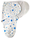 MammaChamp 100% Cotton Swaddle Wrapper Sleeping Sack Bag Wrap for Newborn Baby 06 Months Adjustable/readymade1 00% Cotton (Blu