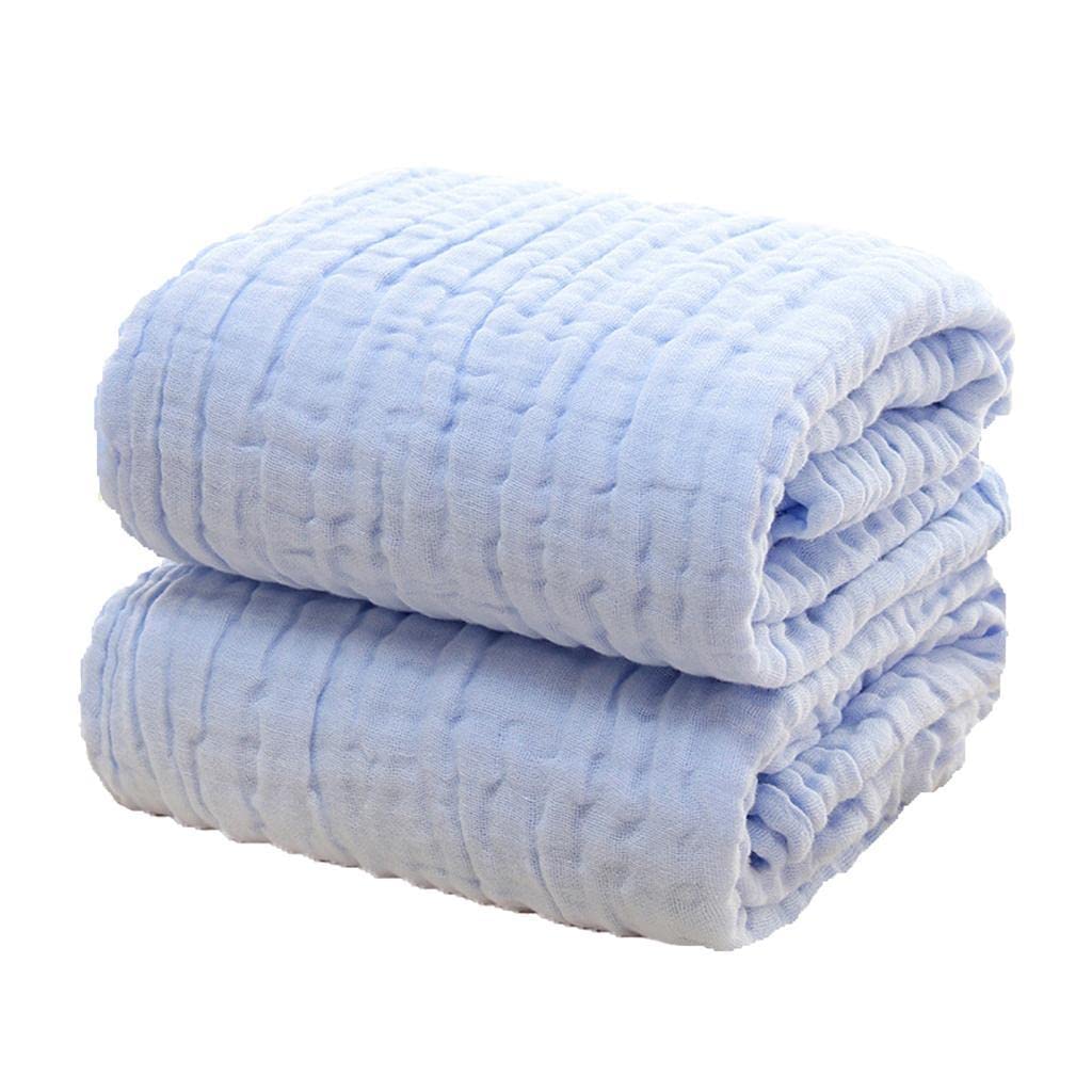 Enakshi Soft Baby Infant Newborn Cotton Gauze Bath Towel Bathing Cloth Blue|Baby | Bathing & Grooming | Towels & Washcloths