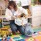Fxocshe Rectangular Baby Storage Baskets, Foldable Jungle Waterproof Storage Basket,Woodland Laundry Hamper,Bedroom Game Room De
