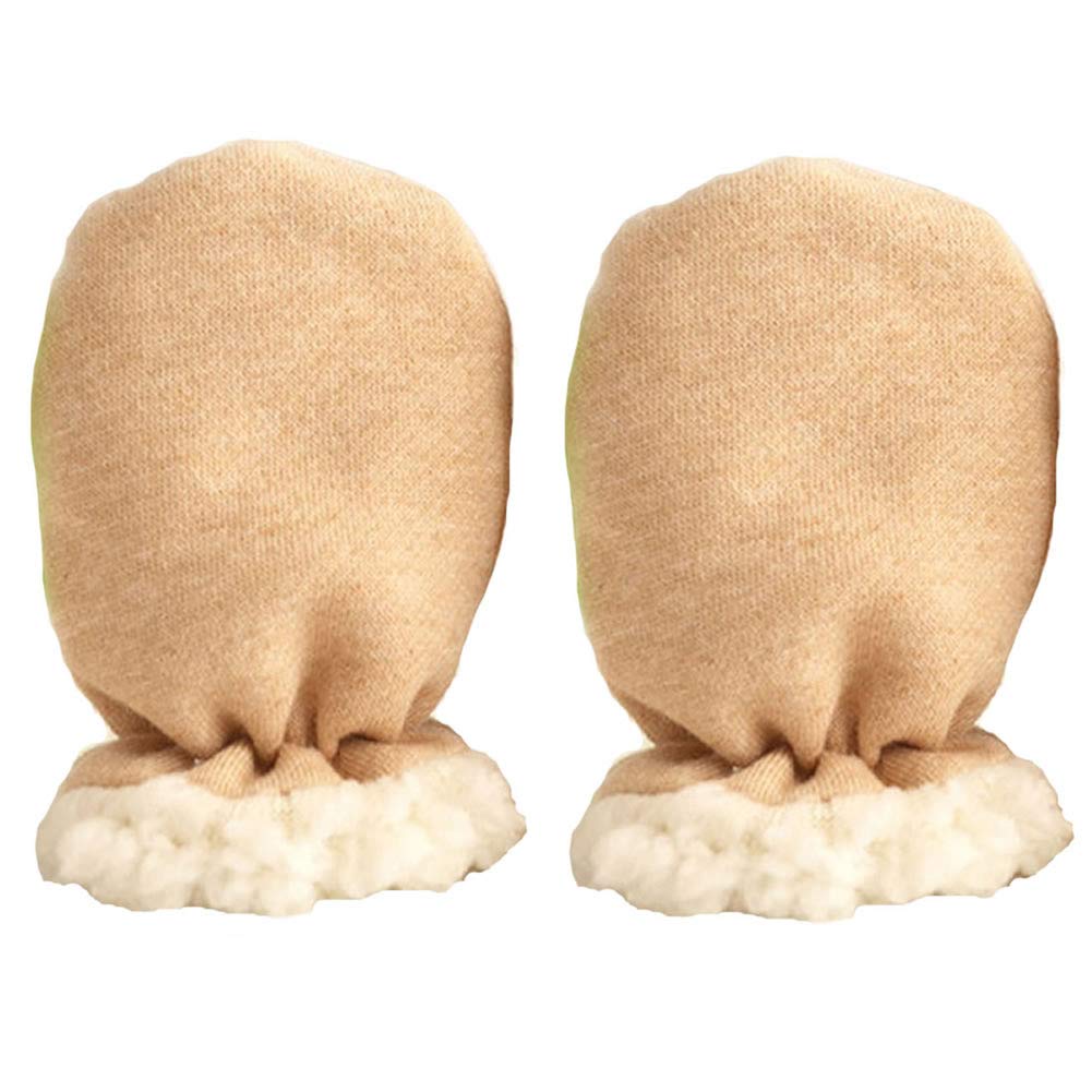 Paladoo Baby Mittens Sherpa Lined Fleece Winter (0-6,6-12 Months 2 Pair)