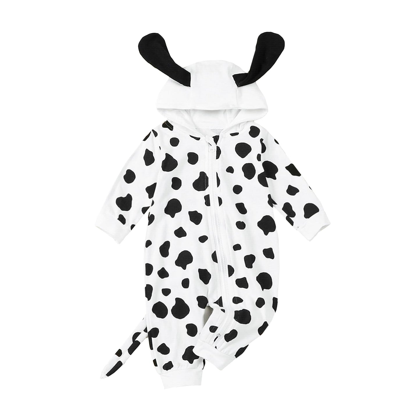 Twopumpkin Newborn Toddler Baby Boy Girl Halloween Dalmatian Costume Infant Amimal Costumes Romper Jumpsuit Outift (Dalmatian Do