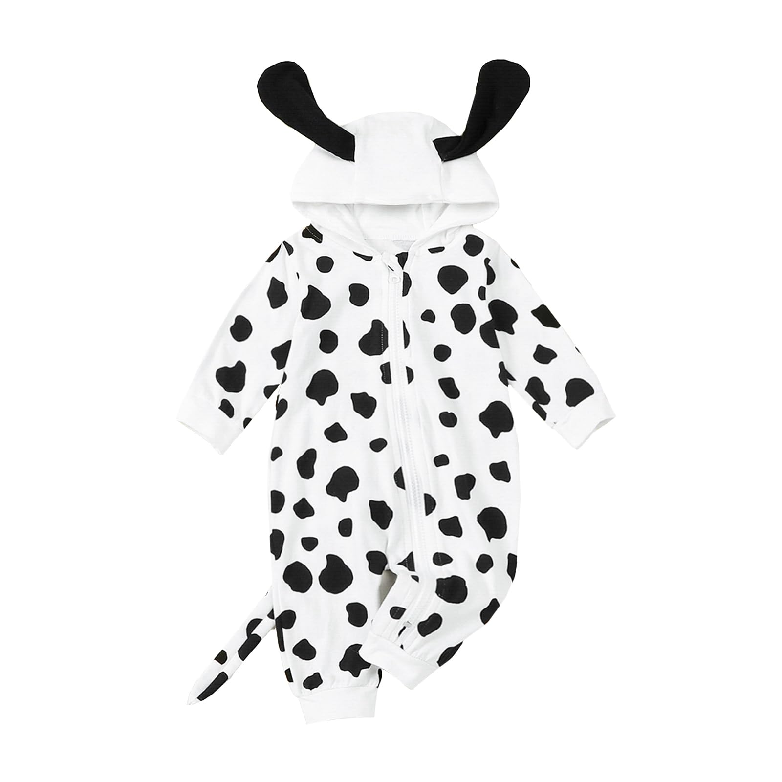 Twopumpkin Newborn Toddler Baby Boy Girl Halloween Dalmatian Costume Infant Amimal Costumes Romper Jumpsuit Outift (Dalmatian Do
