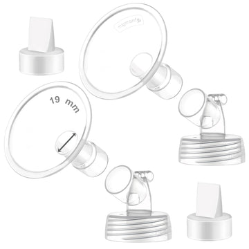 Maymom Myfit Flange Set 19Mm Shield Widemouth Connector 3Rd Gen Duckbill Valve Work W/Spectra S2 Spectra S1 Not Original Spectra