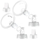 2X 16 Mm Maymom Two-Piece Wide Neck Pump Parts Compatible With Spectra S1,Spectra S2 Pumps And 2 Valves; Incl Wide Mouth Flanges