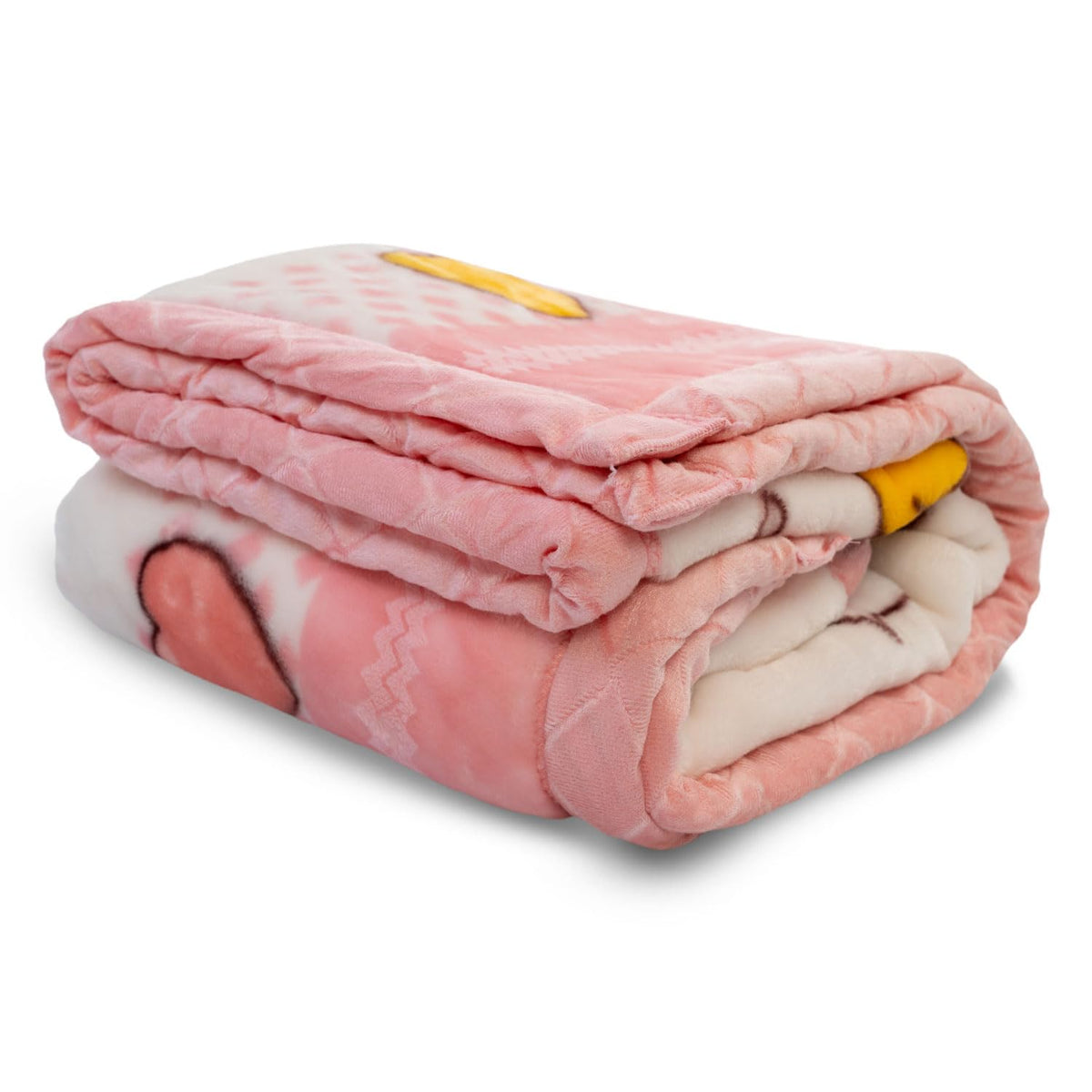Mee Mee Double Layered Soft Baby Blanket with 3D Printing, Light Blue (345.0mm L X 255.0mm W)