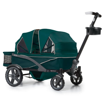 Anthem4 Quad All-Terrain Wagon Stroller with Easy Push and Pull, Removable XL Canopies, and Sturdy, Safe Folding for Storage and