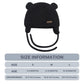 Duoyeree Kids Baby Hat Soft Warm Cable Knit Beanie Toddler Girl Fall Winter Hats(Black,0-6 Months)