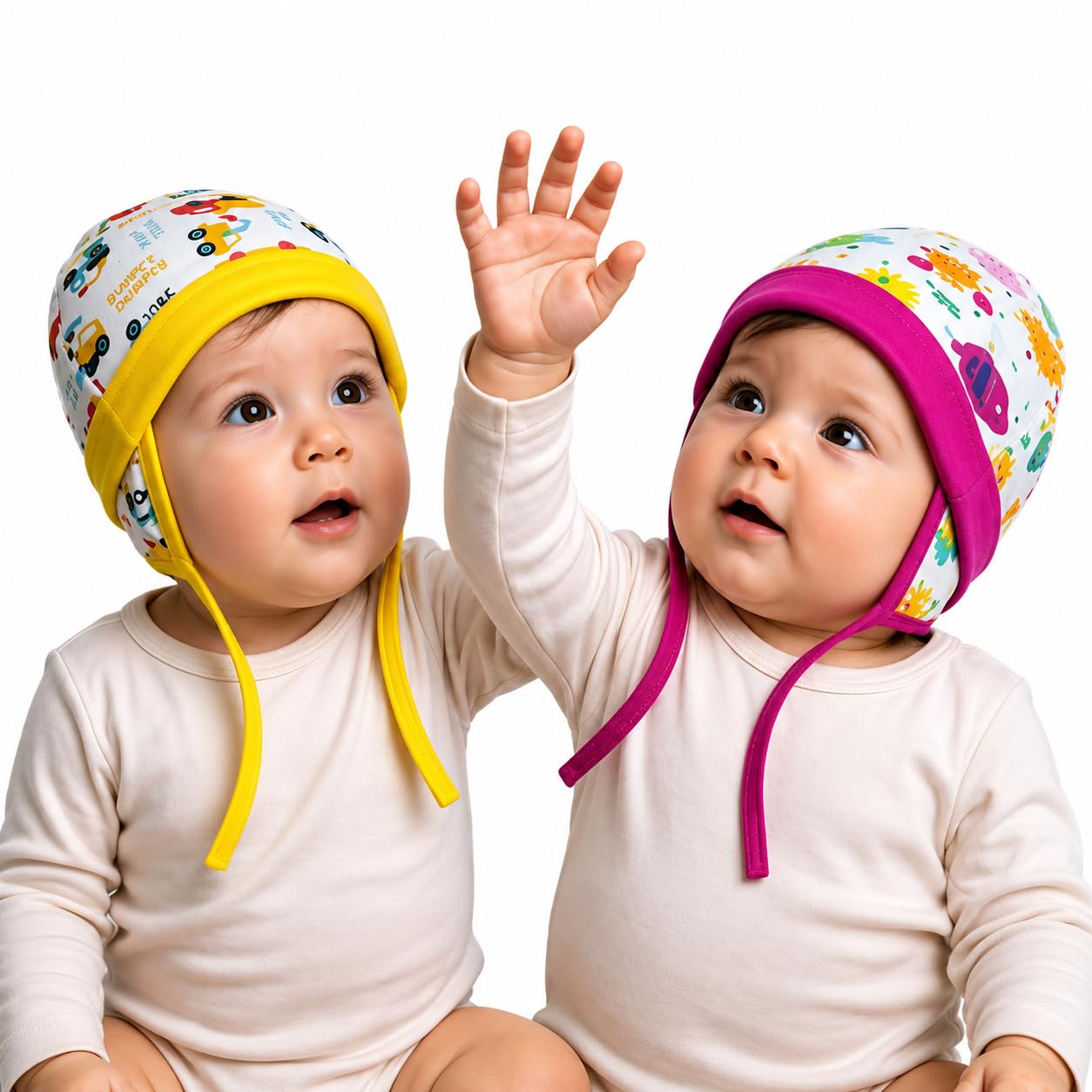 Vparents Cotton Cap For New Born Baby Baby Boy&Girl (612 Months)Pack Of 2 Multicolor