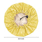 3 Pieces Kids Satin Bonnet, Reversible Silk Bonnet For Teens Toddler Child Baby(Black,Blue,Yellow)