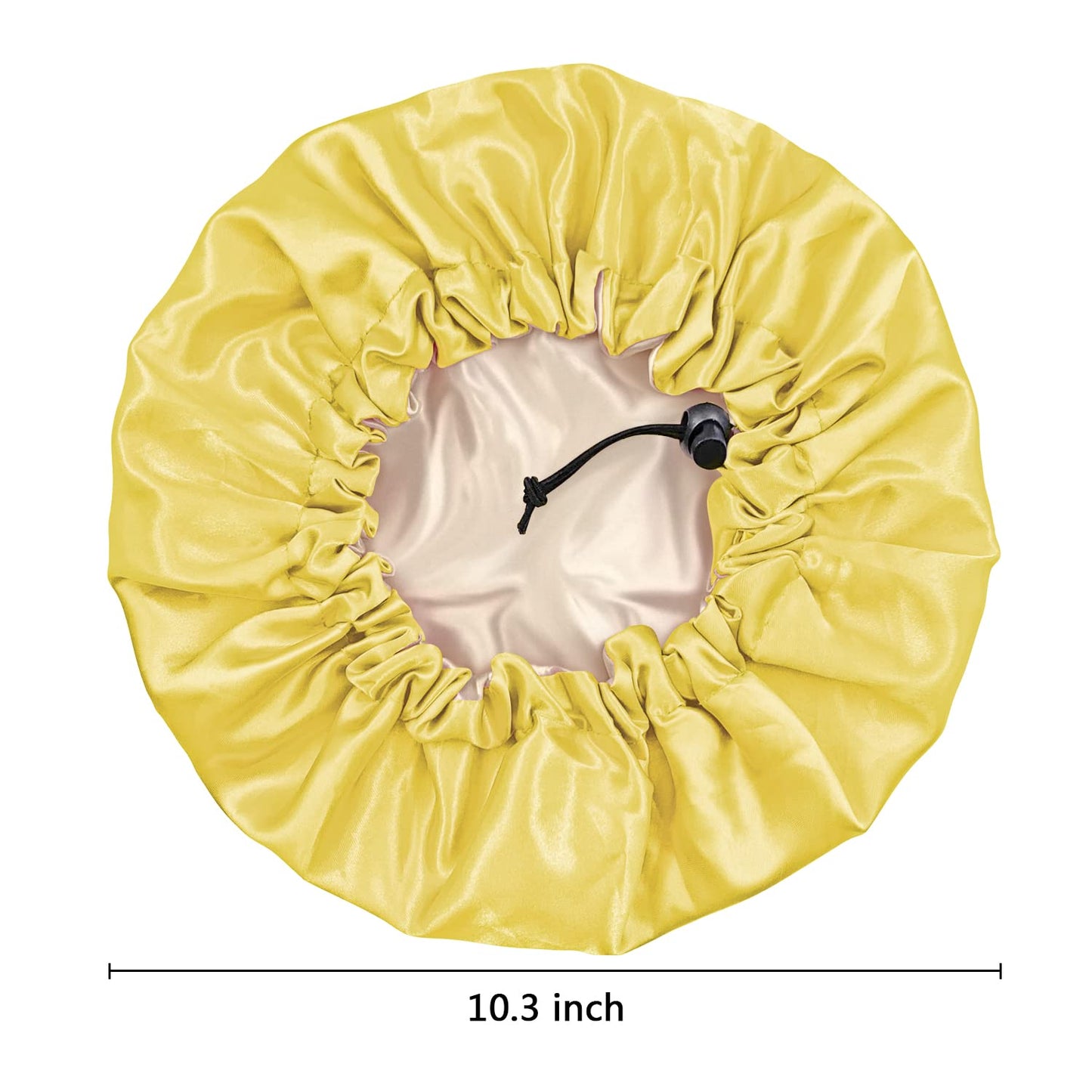 3 Pieces Kids Satin Bonnet, Reversible Silk Bonnet For Teens Toddler Child Baby(Black,Blue,Yellow)