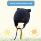 Bavst Baby Beanie Hat For Winter With Earfalp Cute Bear Kids Toddler Girls Boys Warm Knit Cap 0-2Years?Navy, L