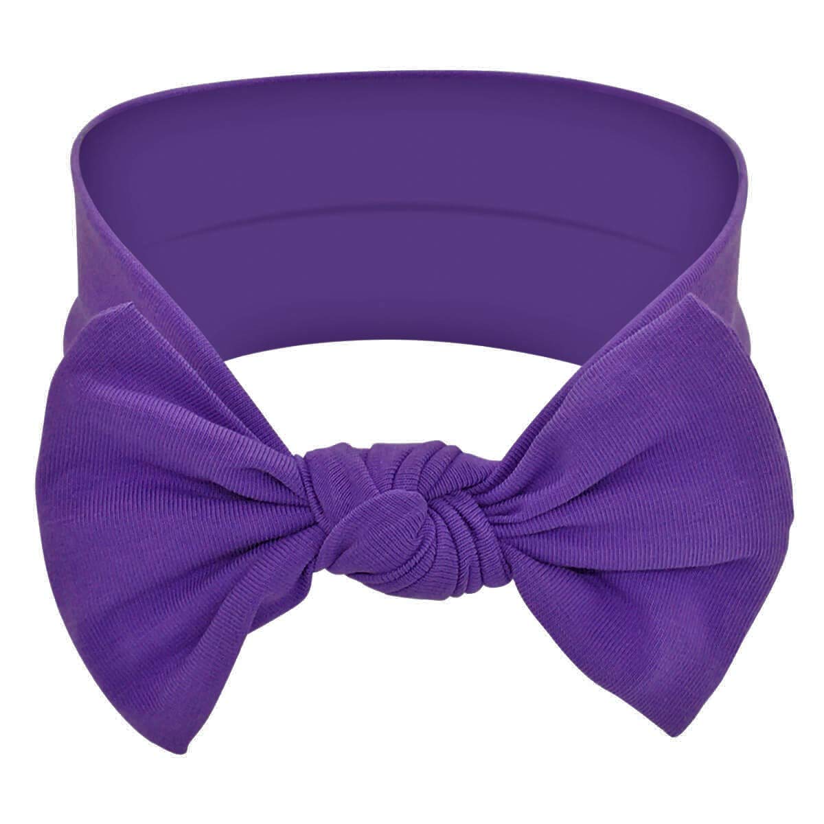 Babygiz Baby Girl Headbands-Infant,Toddler Cotton Handmade Hairbands With Bows Child Hair Accessories (Purple)