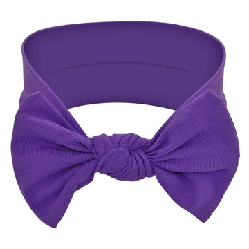 Babygiz Baby Girl Headbands-Infant,Toddler Cotton Handmade Hairbands With Bows Child Hair Accessories (Purple)