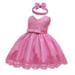 Baby Christmas Embroidery Lace Dresses Little Kid Easter Halloween Wedding Formal Event Dress (Dusty Pink 8348,24M)