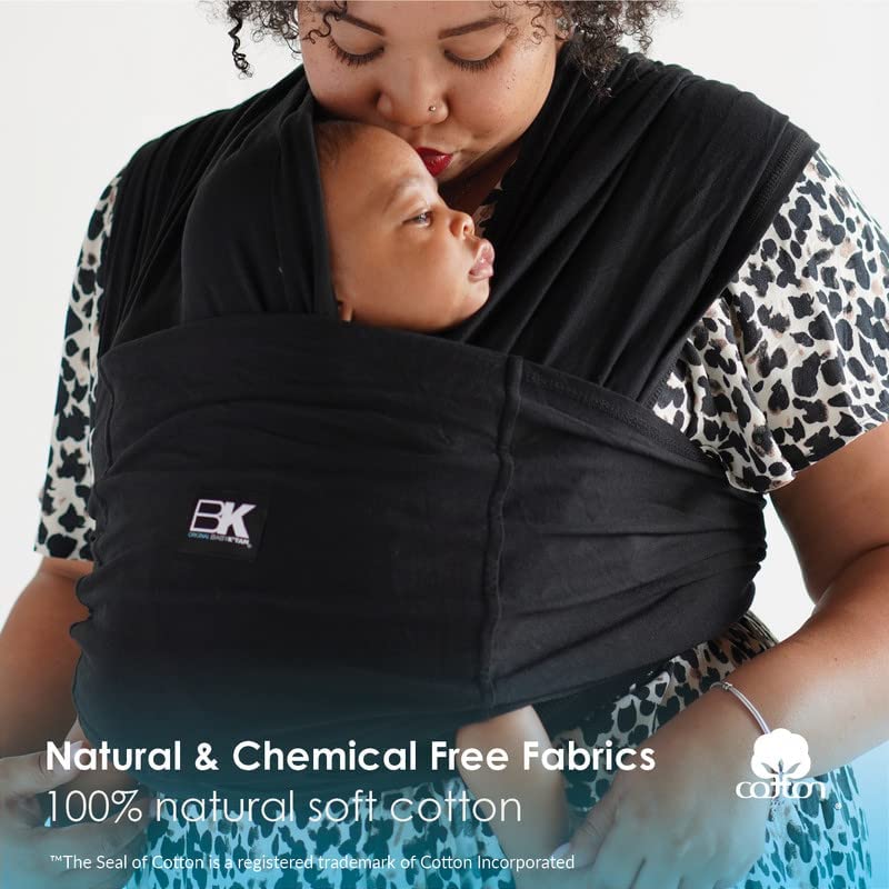 Original Baby K tan Baby Carrier: #1 Easy Pre-Wrapped, Soft, Slip-On, No Rings, No Buckles | 5 in 1 Baby Sling Gift | The Best