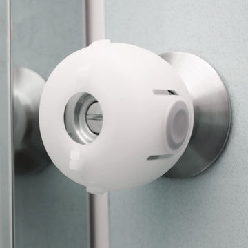 Door Knob Safety Cover For Kids, 4-Pack, White By Moonybaby