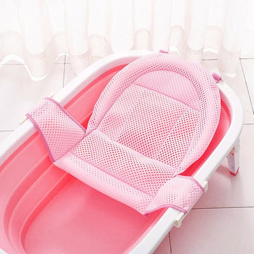 Adjustable Baby Bath Support Mesh Sling Non-Slip Infant Bathtub Shower Net Breathable Newborn Bath Cushion Pad Quick Drying Bath