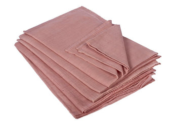 Looms & Weaves  Organic Dark Peach Baby Bedspread + Bath Towels For New Born Babies (Dyed With Natural Dyes)