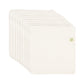 Organic Cotton Reusable Baby Wipes - 10 Pack, Washable, Unbleached, Undyed, All-Natural, Toxic-free White Muslin Washcloths - So