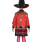 Taeyue Kids Girls Dani Dennison Costume Halloween Witch Cosplay Dress Suit With Hat,Medium Red