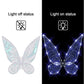 Quescu Light Up Fairy Wings For Adults,Led Butterfly Wings For Girls Women,Halloween Costume Dress Up, Gifts For Kids White