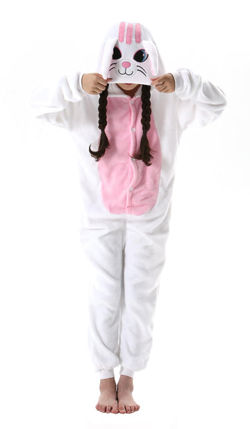 CuteOn Cat Onesie Kids Animal Pajamas for Boys Girls Halloween Christmas Costume Height for 120cm