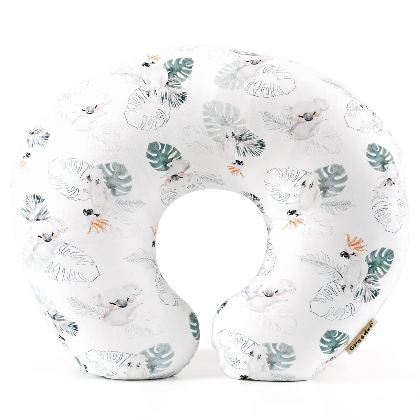 Grssder Soft Stretchy Minky Nursing Pillow Cover, Breastfeeding Pillow Slipcover For Boys & Girls, Nursing Pillow Case For Newbo