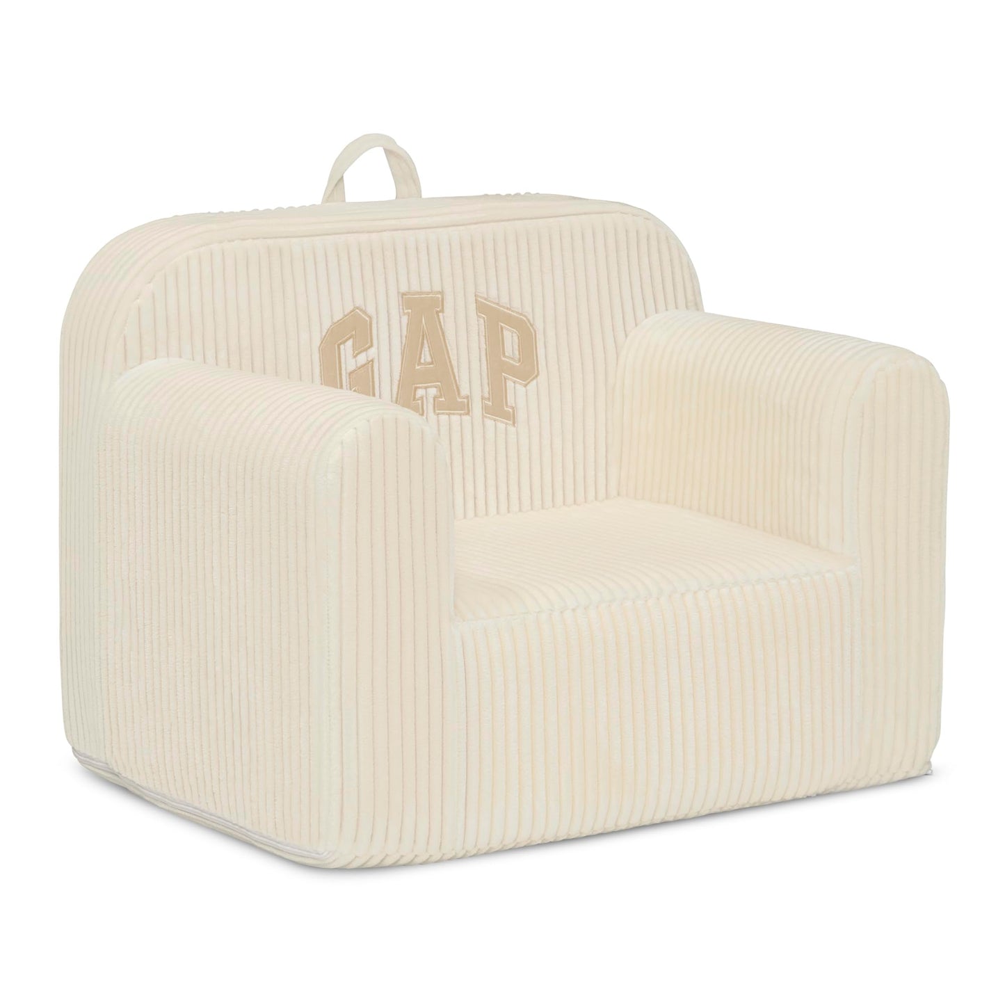 Delta Children Babygap Ribbed Velour Chairs - Greenguard Gold Certified, Beige