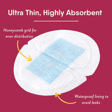 Naturebond Disposable Nursing Pads Ultra Thin Breastfeeding Breast Pads, Light, Contoured And Highly Absorbent. Highest Absorben