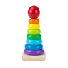 Melissa & Doug Rainbow Stacker Wooden Ring Educational Toy - Wooden Rainbow Stacking Rings Baby Toy, Stacker Toys For Infants An