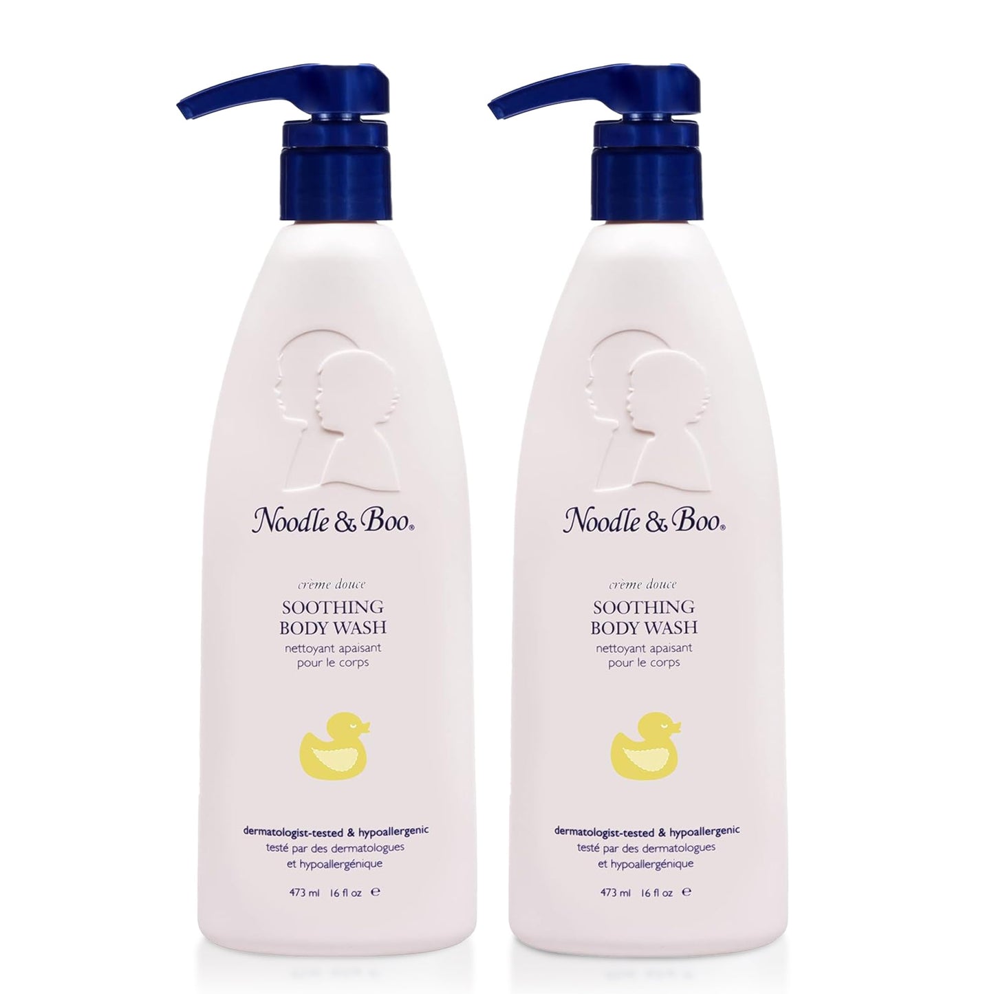 Noodle & Boo Soothing Baby Body Wash for Gentle Baby Care, 2 Piece Set