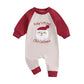 Fybitbo Infant Baby Boy Girl Clothing Santa Long Sleeve Jumpsuit Romper My First Christmas Outfit Newborn Clothes (Baby'S First