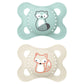 Mam Original Matte Baby Pacifier, Nipple Shape Helps Promote Healthy Oral Development, Sterilizer Case, Boy, 0-6 (Pack Of 2)