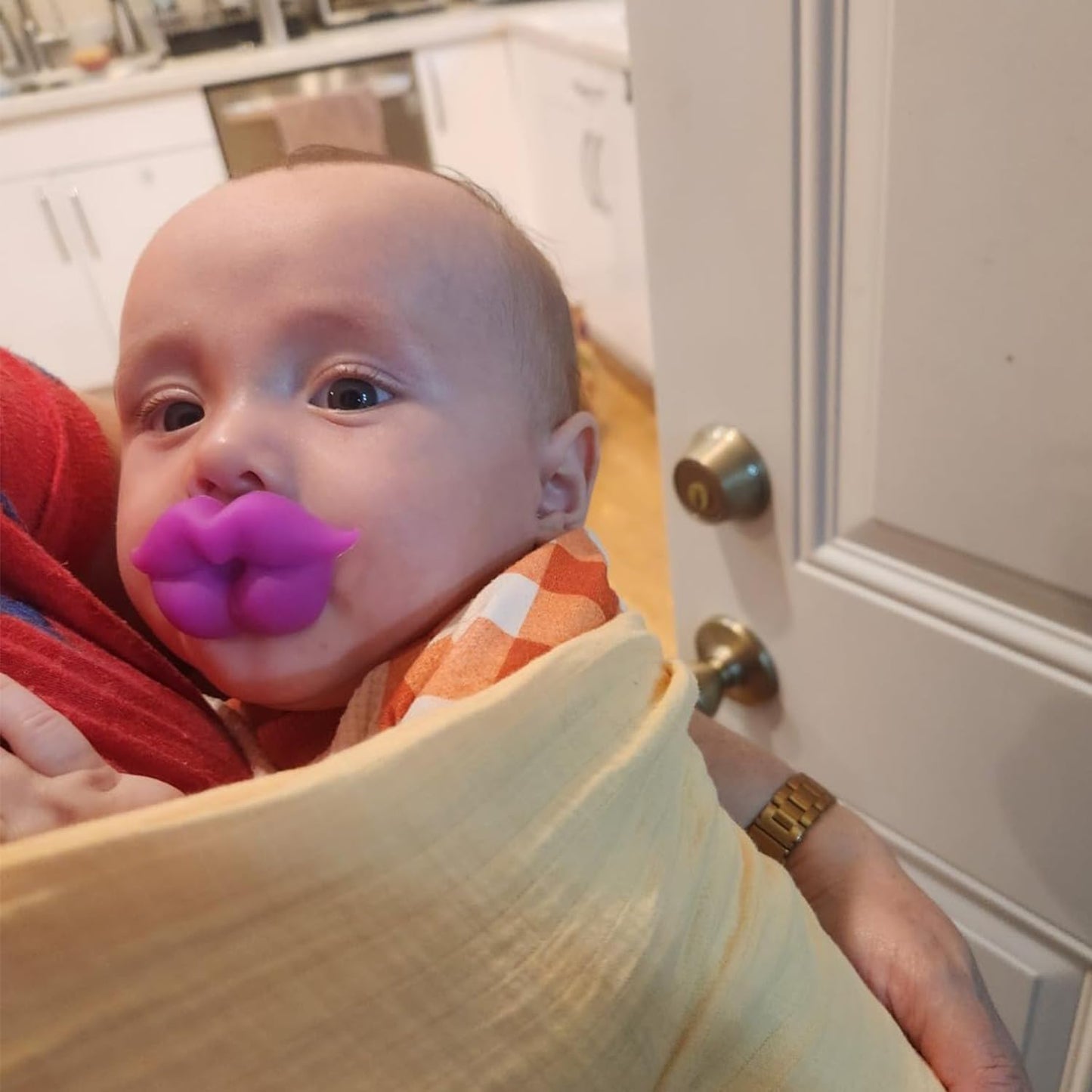 Funny Pacifiers For Babies,Newborn Pacifier,Funny Pcifiers For 0-6 Months, Mustache Pacifier,Teeth Binky,Gift Pacifiers For Boys