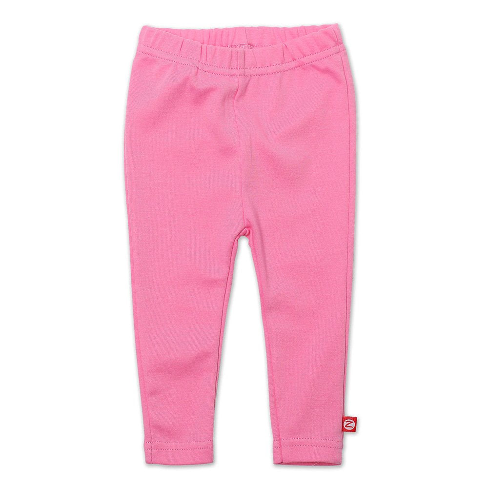Zutano Baby-Girls Infant Primary Solid Skinny Legging, Hot Pink, 6 Months