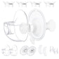 Two Complete Sets Compatible with Momcozy M5 Breast Pump Replacement Parts, 27mm Collection Cup and 15/17/19/21mm 8pcs Flange Si