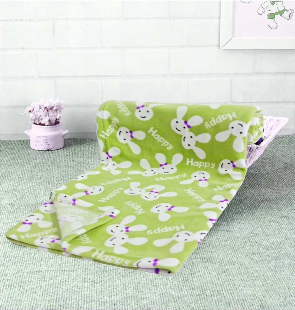 First Kick Baby Blankets Newborn Hooded Soft Wrapper Durable Fleece Polyester Cum Towel for Baby Boys and Baby Girls(100 cm x 75