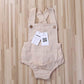 Lopjgh Newborn Baby Summer Romper Unisex Solid Color Button Jumpsuit Sleeveless Backless Overalls Outfits 1Pcs (0-3 Months, Khak