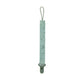 Nuby Pacifinder Baby Pacifier Clip - (2-Pack) - Pacifier Holder Clip With Convenient Hook Loop - Blue Dots And Green Dino