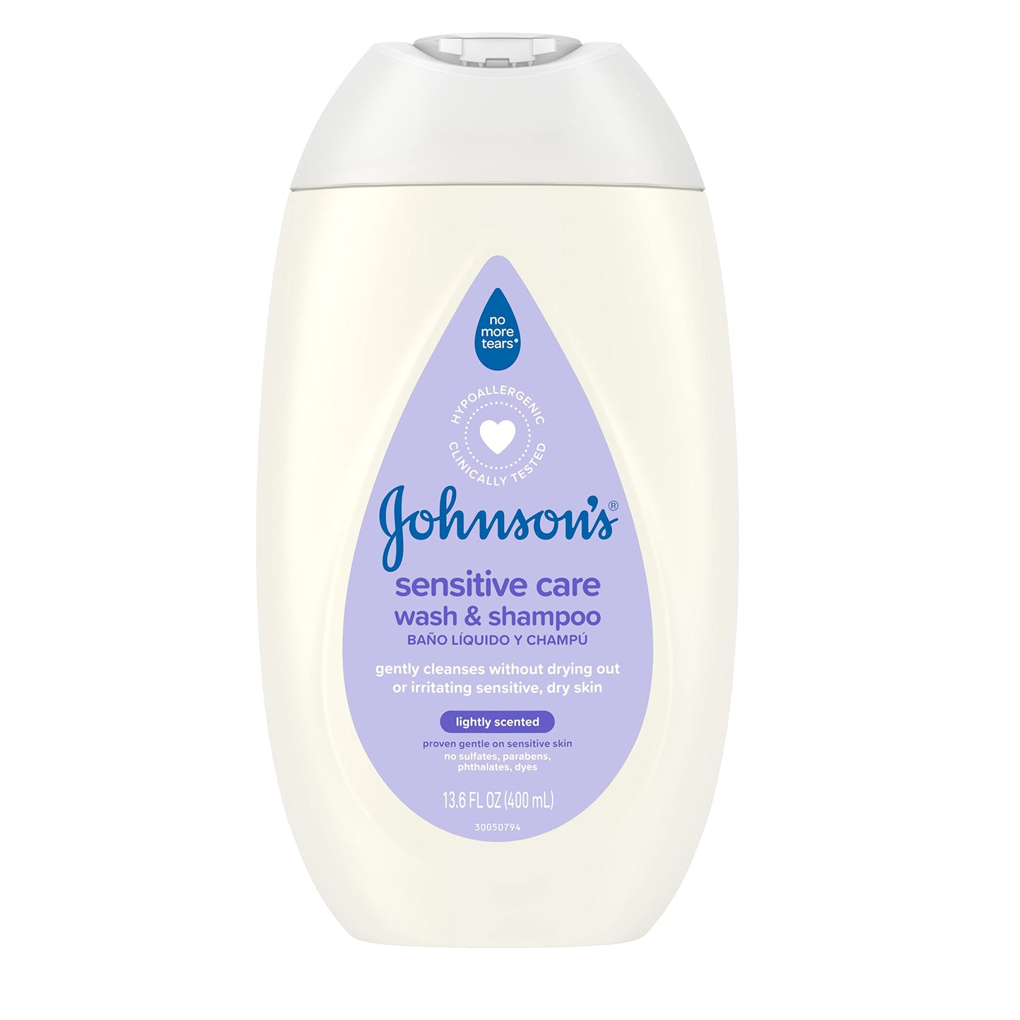 Johnson'S Sensitive Care Baby Body Wash & Shampoo, Daily Moisturizing 2-In-1 Baby Wash & Shampoo To Gently Cleanse Dry, Sensitiv