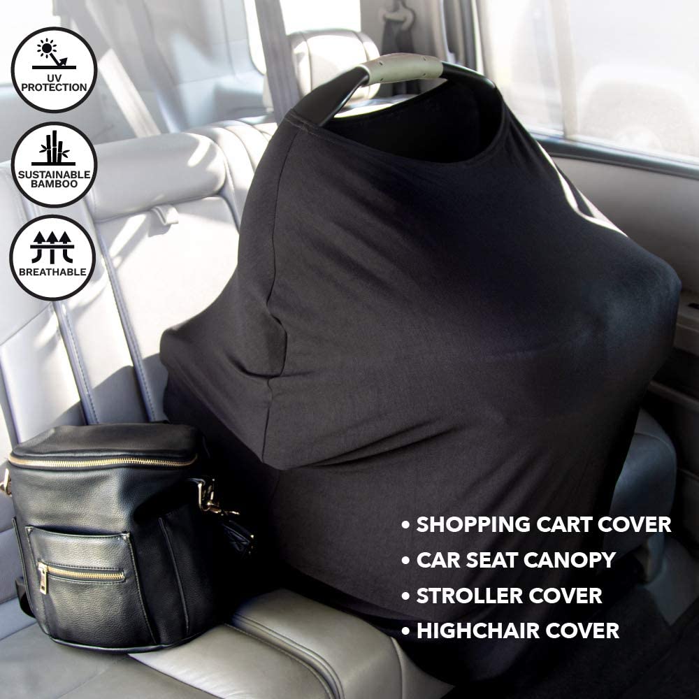 Mothera Baby Car Seat Cover Multi-Use Nursing Covers For Breastfeeding Baby Must Haves For First Time Mom Infant Stroller Cover